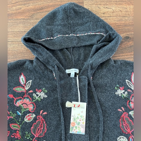 Johnny Was Cashmere Sweater Brenda Cape NWT L/XL - Picture 7 of 16